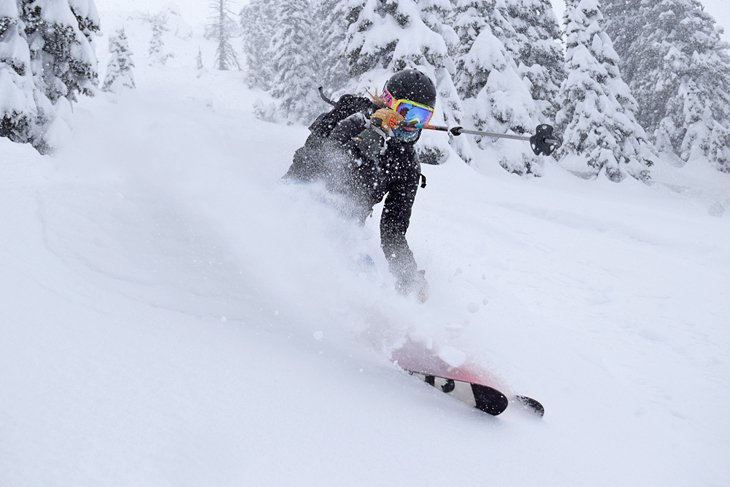 Fresh powder at Bridger Bowl