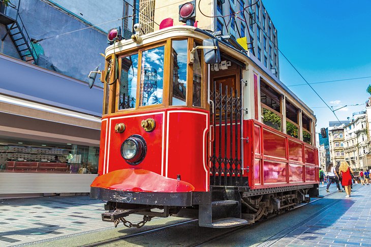 Tram on Istiklal Caddesi