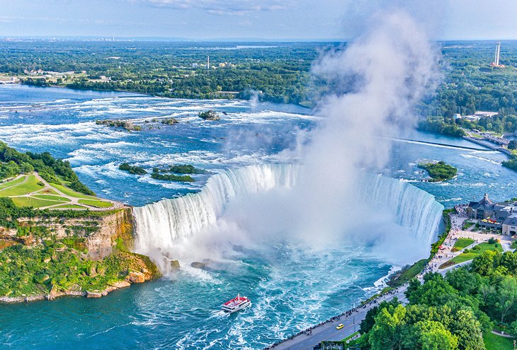 Aerial view of Niagara Falls