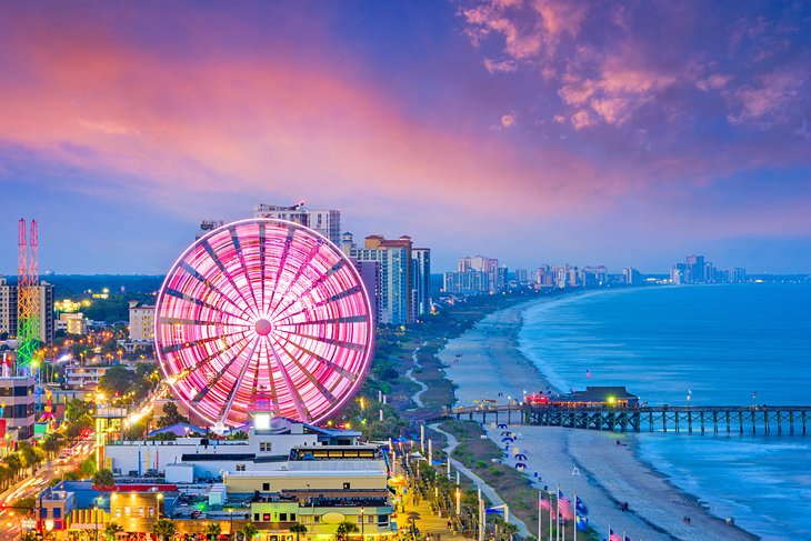 Myrtle Beach at sunset