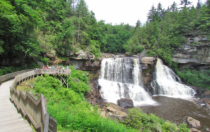 Blackwater Falls and lake