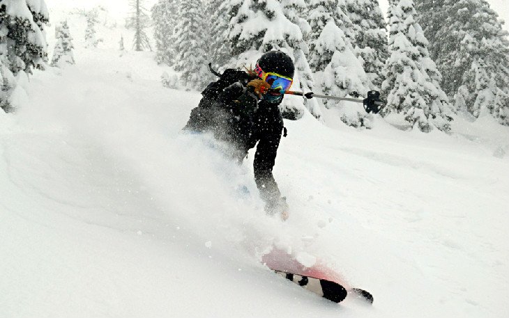 Bridger Bowl skier