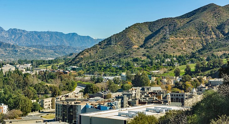 Panoramic view of Universal Studios Hollywood