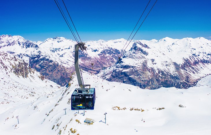 Cable car at Diavolezza, St. Moritz, Switzerland