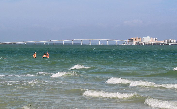 Sanibel Causeway from Lighthouse Beach