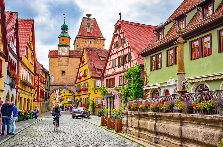 Traditional houses in Rothenburg-ob-der-Tauber