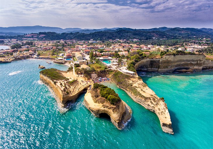 Aerial view of Canal d'Amour