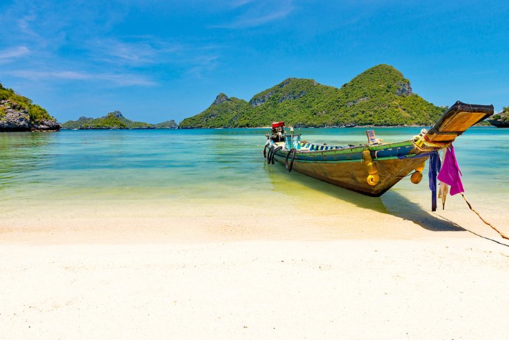 Traditional fishing boat near Koh Samui