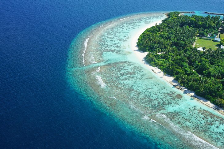 Aerial view of Baa Atoll