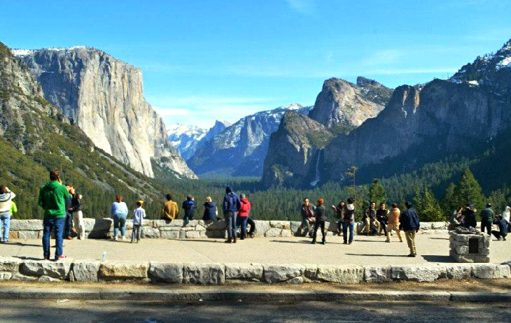 El Capitan viewpoint at Yosemite National Park