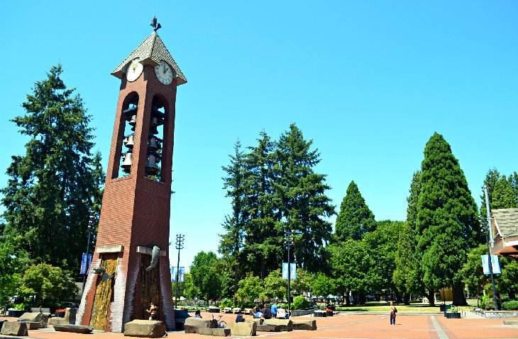 Salmon Run Bell Tower @ Esther Short Park