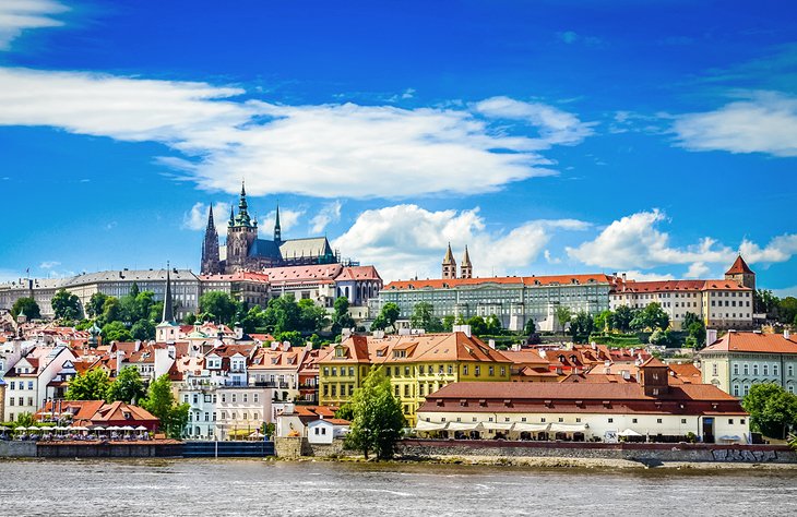 Prague Castle and the Vltada River