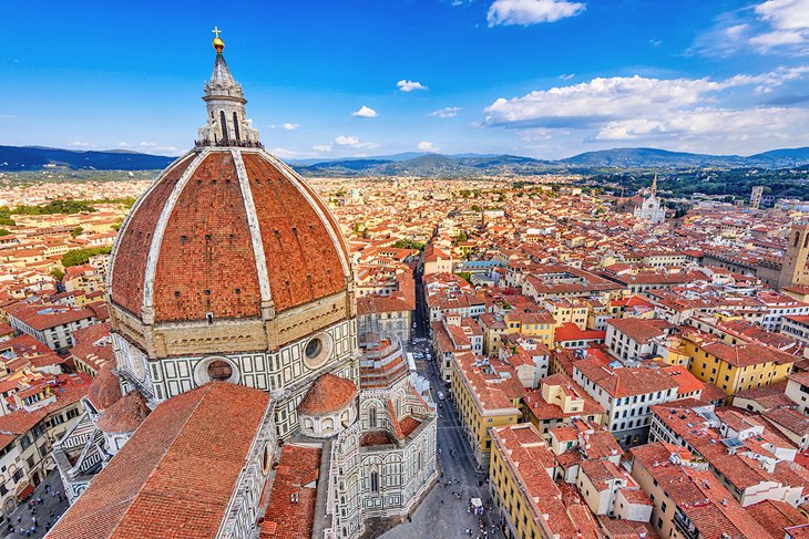 View of Florence's Duomo and the city