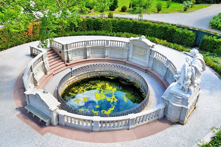 The source of the Danube River in Donaueschingen