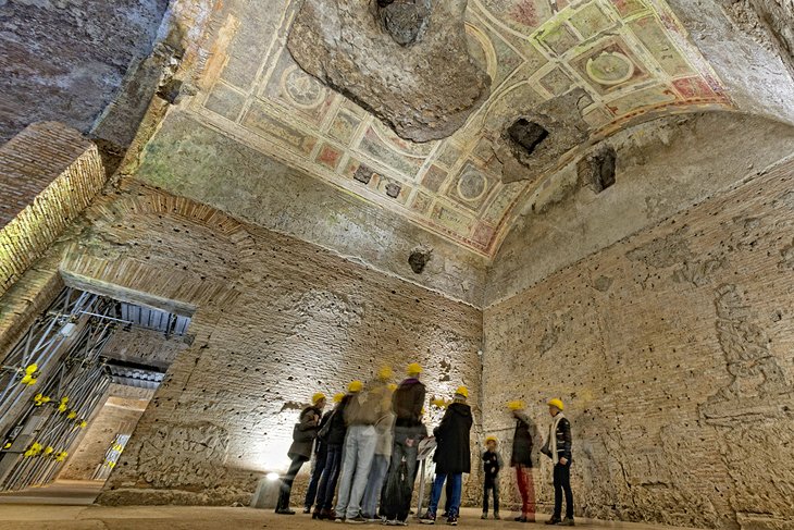 Restored ruins of Domus Aurea