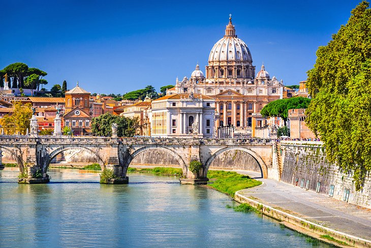 St. Angelo Bridge and St. Peter's Basilica