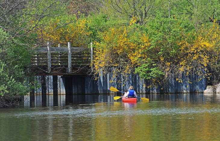 Kayak sur la rivière Huron