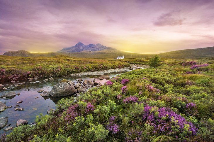 Sunset over the Scottish Highlands