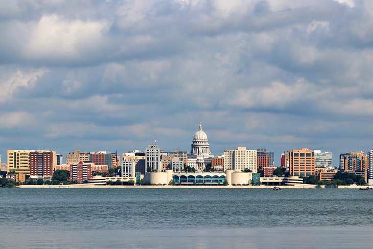 Madison Skyline and Lake Monona