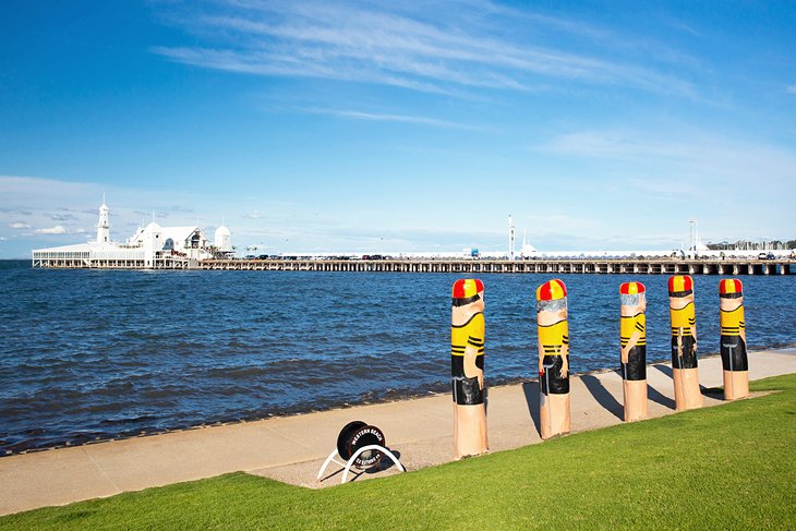 Baywalk Bollards along the waterfront