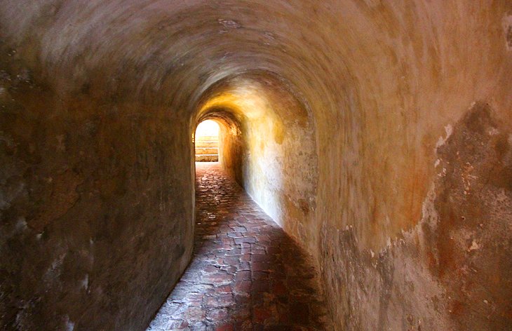 Tunnel at Castillo San Felipe de Barajas