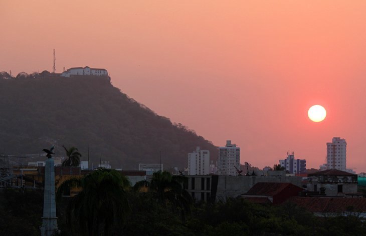 Convento La Popa de la Galera at sunset