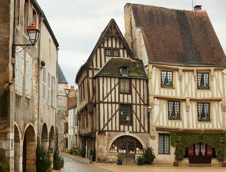 Medieval buildings in Noyers-sur-Serein