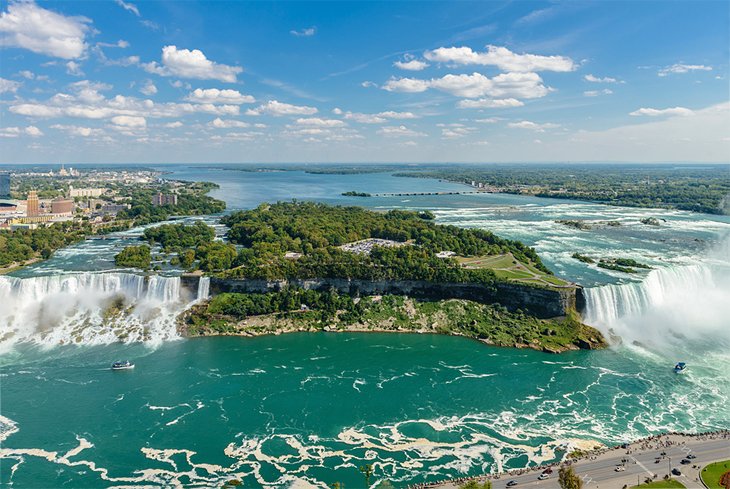 View of Niagara Falls from the Skylon Tower Observation Deck