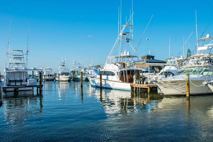 Fishing boats in the Port Aransas marina