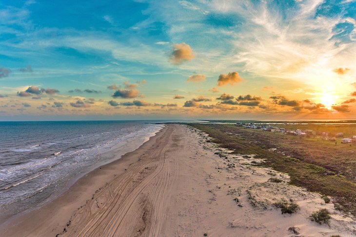 Matagorda Bay at sunset