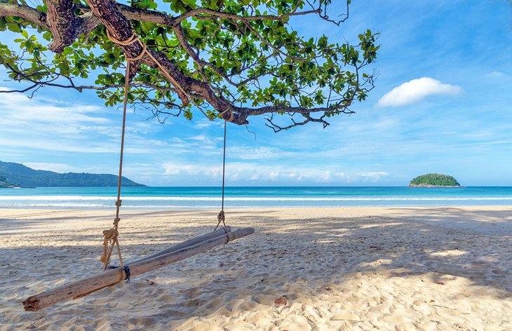 Une balançoire sur la plage de Kata, Phuket