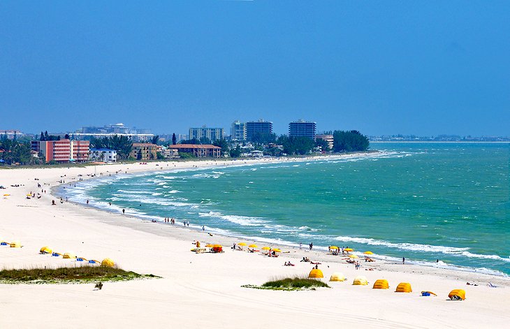 Treasure Island Beach near the Mardi Gras Motel