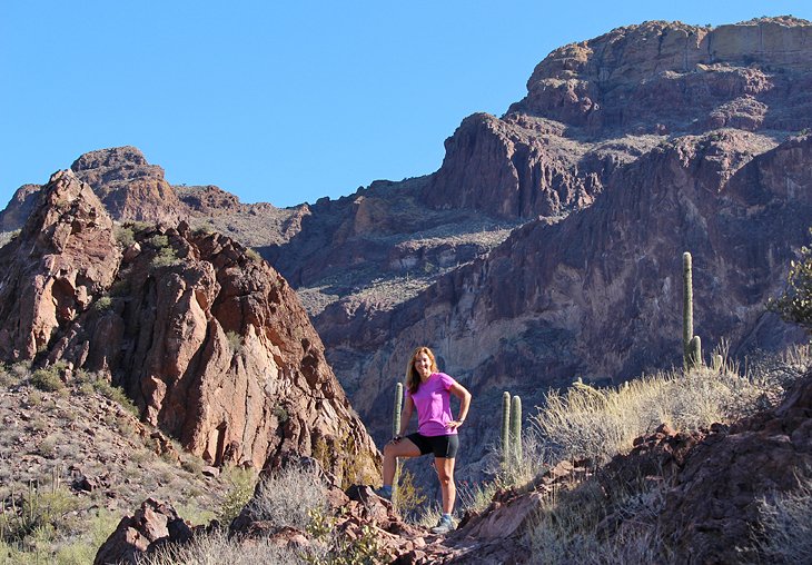 Lana hiking in Organ Pipe Cactus National Monument: Photo Copyright: Michael Law