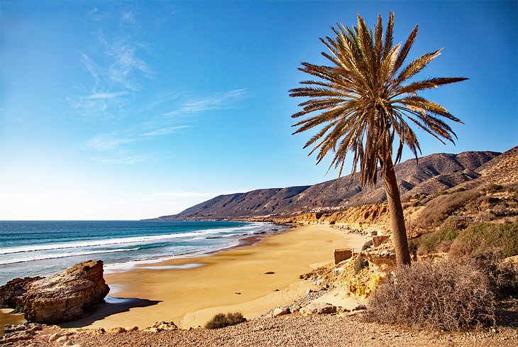 The beach at Taghazout