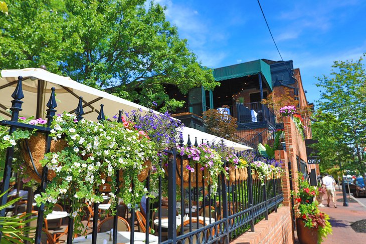 A restaurant in the German Village