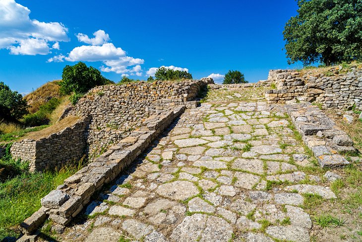 The ramp of Troy II Citadel,  Troy