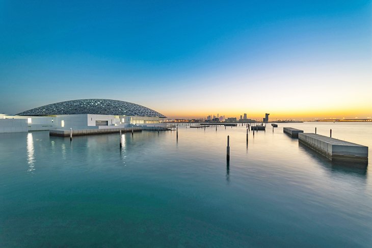 View of the Louvre Abu Dhabi
