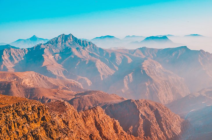 View of the Hajar Mountains
