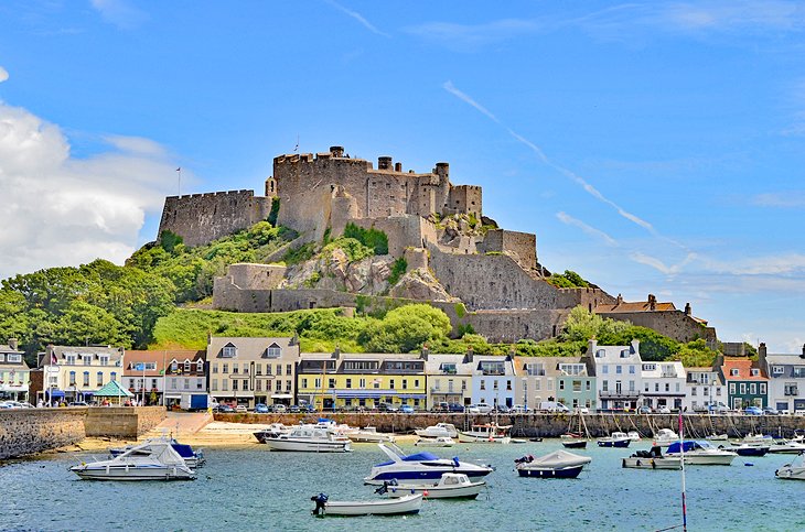 Mont Orgueil Castle on the island of Jersey