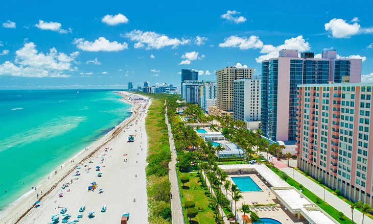 Aerial view of South Beach