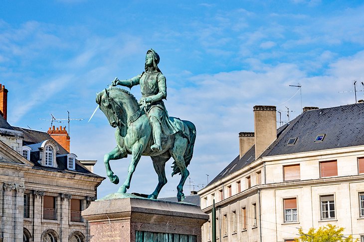 Joan of Arc Monument at Place du Matroi in Orléans