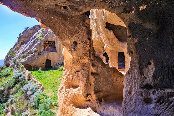Cave homes at the Villaggio Bizantino