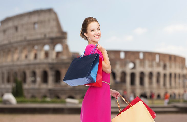 Shopping near the Colosseum