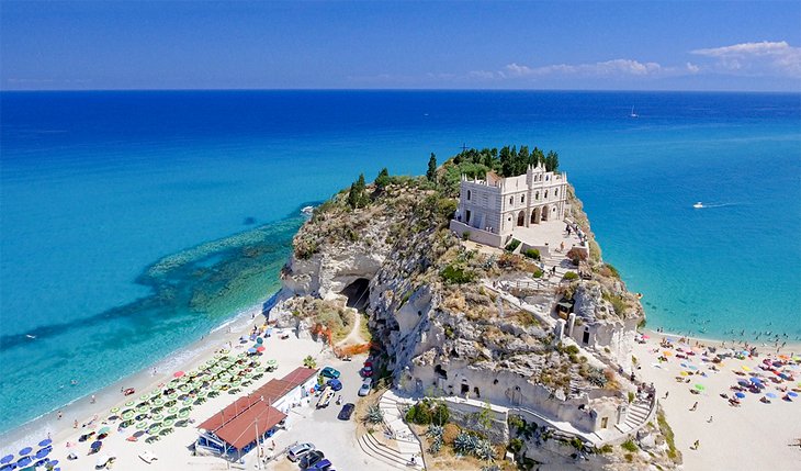 View of the Santa Maria dell'Isola Monastery, Tropea