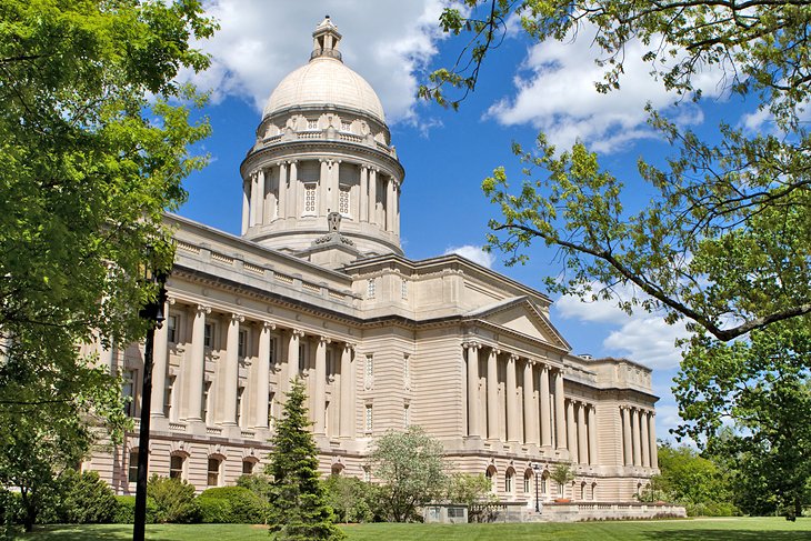 The Kentucky State Capitol building in Frankfort
