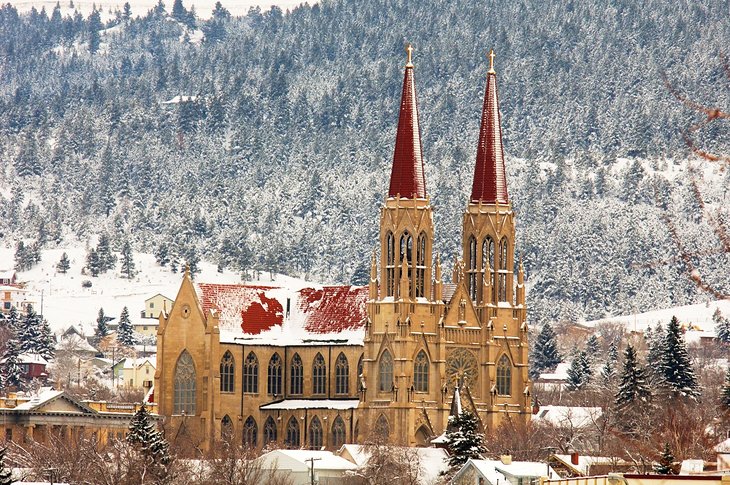 Cathedral of St. Helena in winter