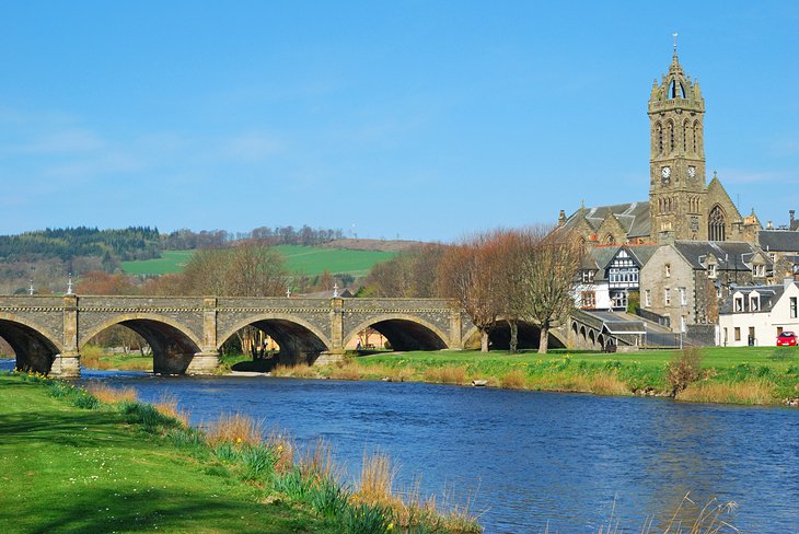 The Scottish town of Peebles