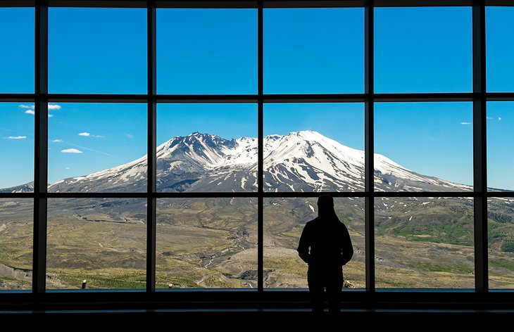 Mount St. Helens view from the Johnston Ridge Observatory