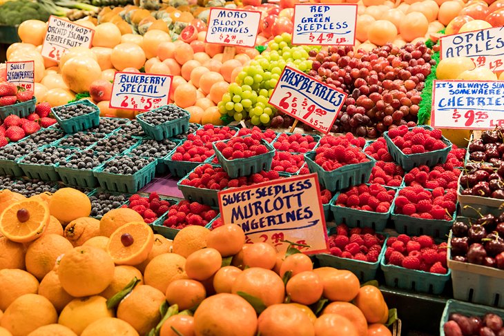 Fruit stand at Pike Place Market