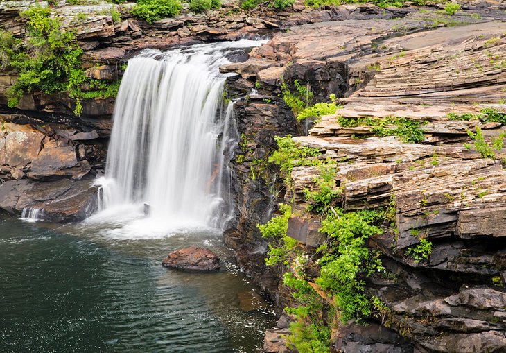 Beautiful waterfall in Little River Canyon